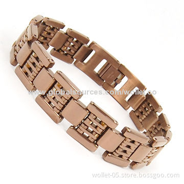 2014 Star Product/316L Stainless Steel Bracelet with Carbon Fiber and CZ Stone